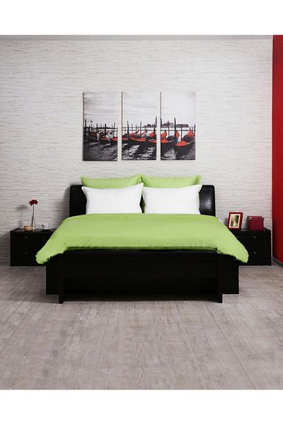 Green Future Nature 2-person bedding, 100% Bamboo, 6 pieces, 200x220 cm, Green