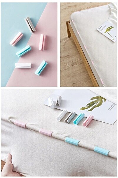 Raftantopla 12 bucăți de husă de pilota și fixator de cearșaf de pat Agrafe a...