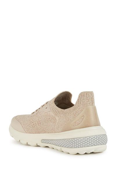 Geox Beige Women's Sneakers - Spherica Active, Thick Sole and Laced D45thc07q7zc5322