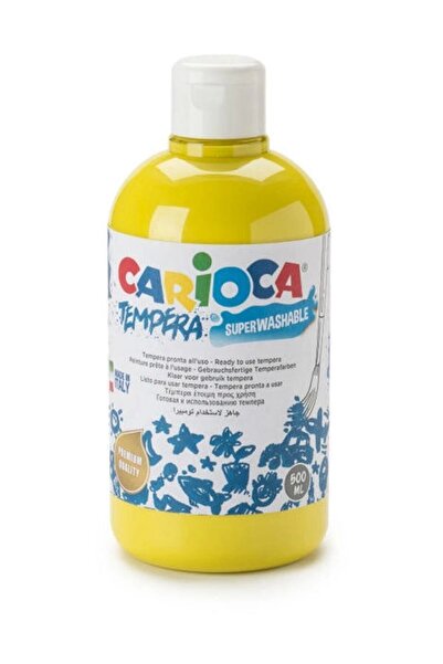 CARIOCA Tempera Boya (SÜPER YIKANABİLİR) 500ml - Sarı