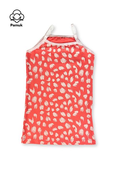 MK Mukko Kids Girl's Cotton 3'Li Undershirt Set Colorful and Patterned Underwear