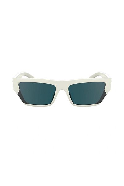 Karl Lagerfeld Kl 6163S 105 59 Unisex Rectangular White Bone Sunglasses