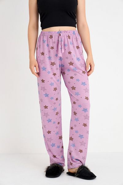 DONEX Soft Textured Flexible and Comfortable Poly Viscon Fabric Pajama Bottom