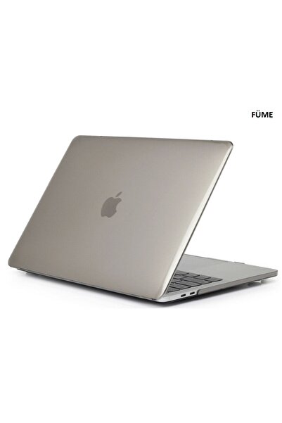 Techmaster Macbook Air 13 A1932 2018 A2179 2020 Kristal Şeffaf Kılıf Kapak