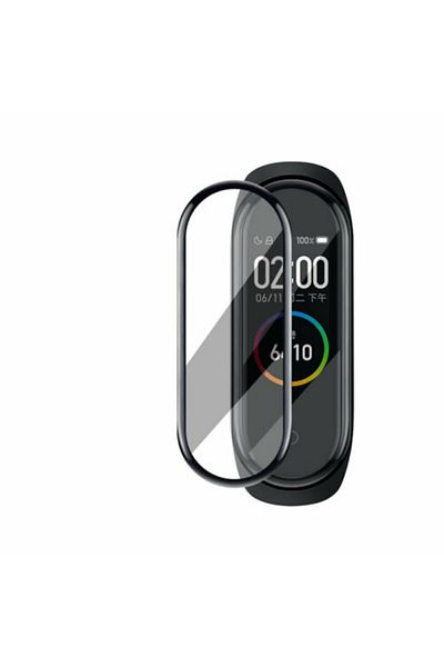 Techmaster واقي شاشة نانو غير قابل للكسر بتغطية كاملة لهاتف Xiaomi Mi Band 5 5d