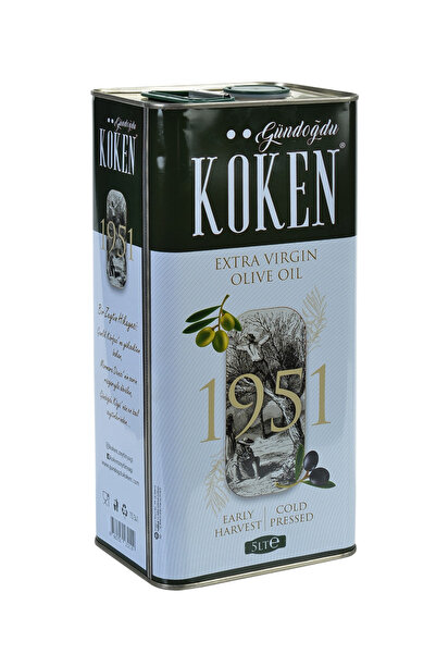 Gündoğdu Köken Erken Hasat Soğuk Sıkım Natürel Sızma Zeytinyağı 5 Lt Teneke
