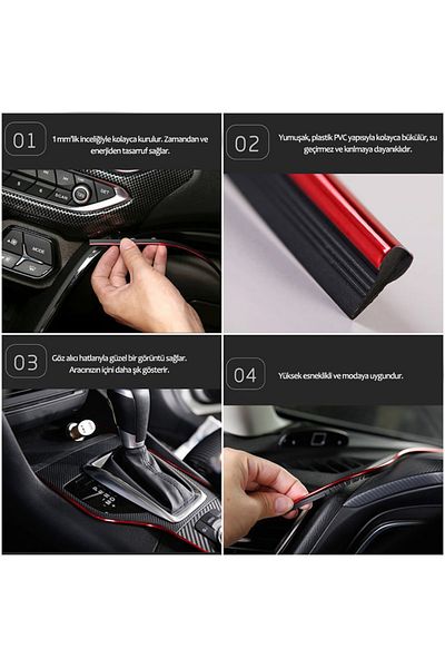 Techmaster Trim Corded New In-Car Rope Strip Fish Back Nickel Plated 5 Meters Gold
