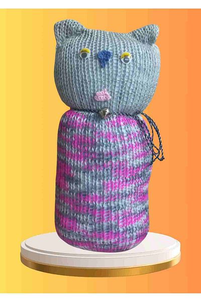Skygo 35 cm Crinkle Knitted Pillow - Sleep & Playmate Beads
