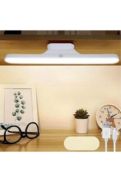 Nirnisa Gözü Yormayan Şarjlı Led Işık Kitap Okuma Masa Lambası Dolap İçi Mıkn...