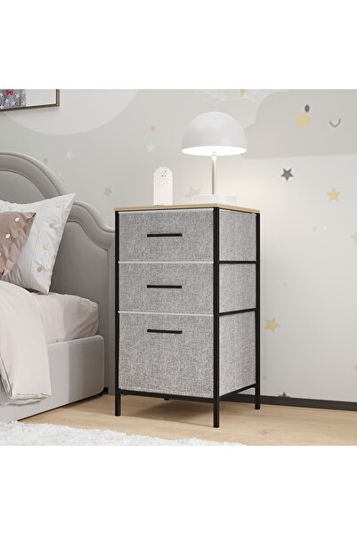 eportatif Çocuk 3 Çekmeceli Orta Boy Komodin Sehpa