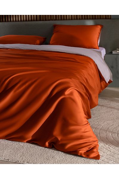 Madame Coco Delit Bedrucktes Satin-Bettbezug-Set, Einzelgröße