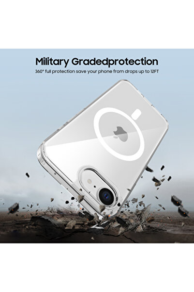 Nettech Apple iPhone 16E Compatible Nt-N064 Back Protection Case - Transparent