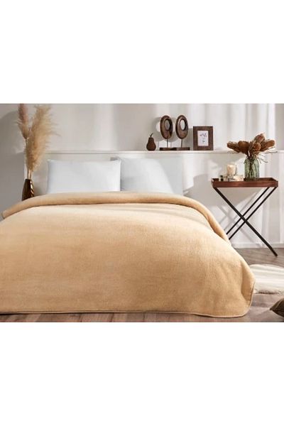 Özdilek Trendy Soft Single Beige Özdiğer Blanket
