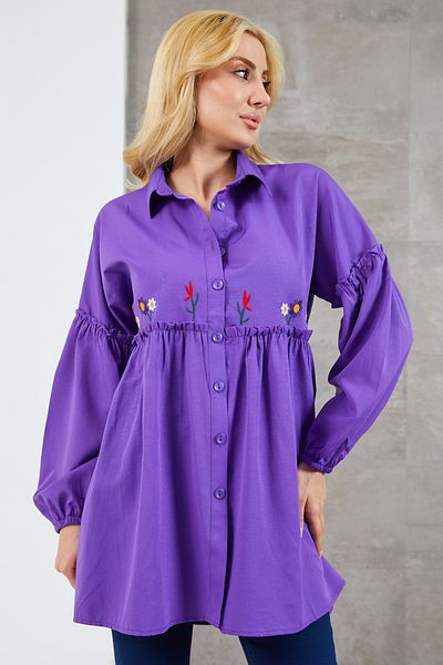 DPARİS Cămașă cu broderie florală
