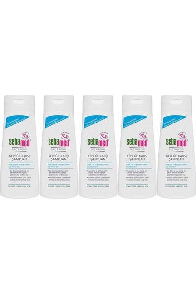 Sebamed Şampuan 400ML Kepeğe Karşı ve Yağlı Saç Tipleri için (5 Li Set)