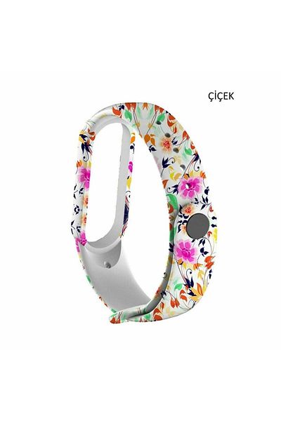 Techmaster حبل سيليكون منقوش متوافق مع Xiaomi Mi Band 5 Mi Band 6 Mi Band 7