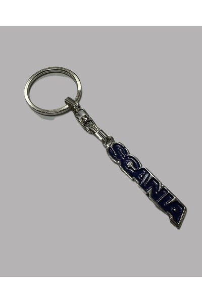 STİLİX GARAGE Breloc metalic cu logo SCANIA BLUE 1 BUC. PRIMA CALITATE