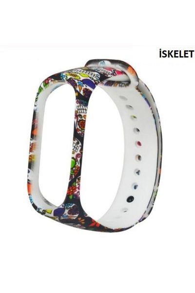 Techmaster حبل سيليكون منقوش متوافق مع Xiaomi Mi Band 5 Mi Band 6 Mi Band 7