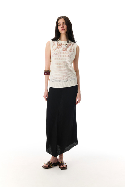 Mudo Asymmetric Cut Midi Skirt