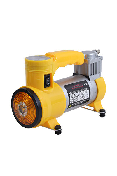 Techmaster Araba Oto Araç Lastik Şişirme Pompası Metal Gövde Kompresör