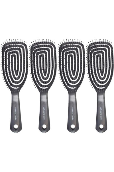 nascita Επαγγελματική βούρτσα μαλλιών τρισδιάστατη (Κωδικός Prof:1) (Σετ των 4)