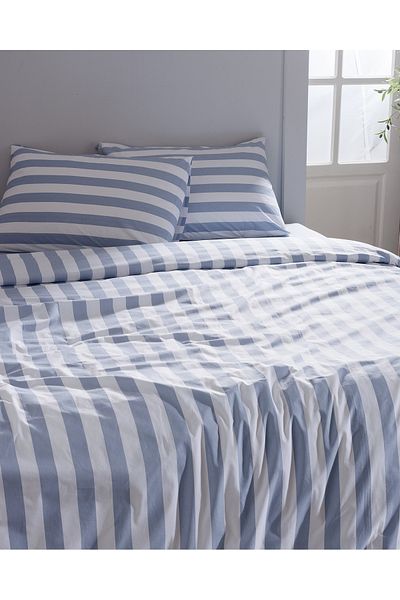 Madame Coco Avignon King Size Bettbezug-Set – Ranforce gemustert