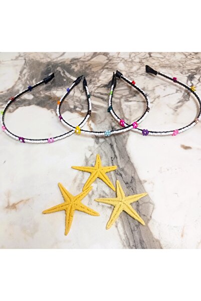 Lissa Aksesuar تاج معدني موديل ديزي مطرز بالخرز الرملي للسيدات