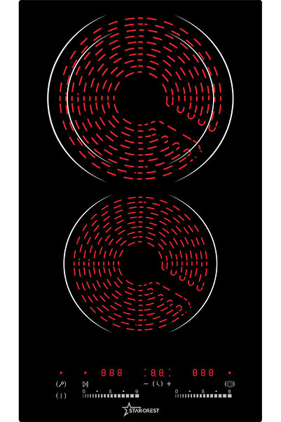 STARCREST Plita incorporabila STARCREST SEH-32S8, Vitroceramica, 2 zone de ga...