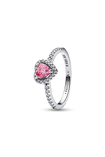 Pandora Yükseltilmiş Pembe Kalp Yüzük