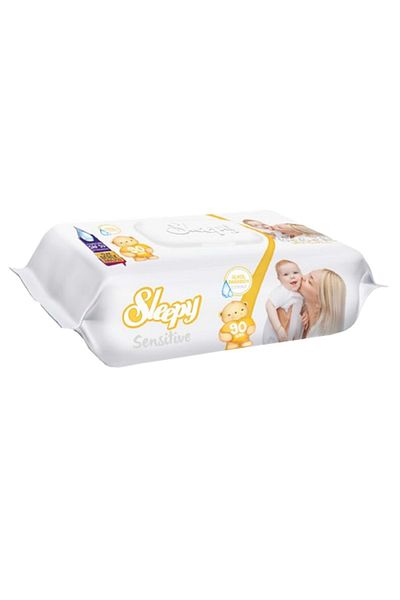 Sleepy Wet Towel Wipes 90 Sheets Mixed (Set of 8) Sensitive & Cotton-Olive Oil 720 Sheets
