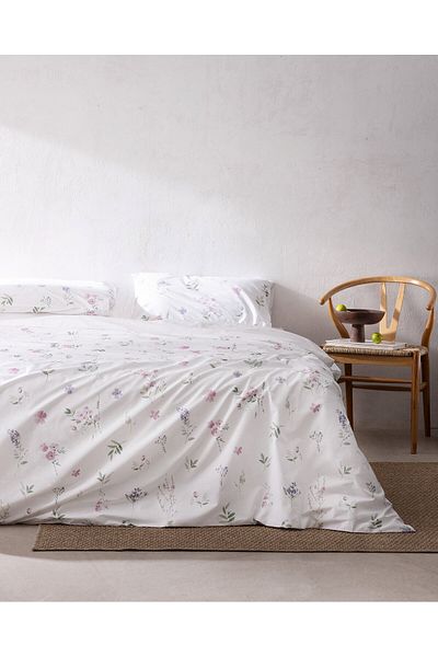 Madame Coco Evonna King Size Bettbezug-Set, 100 % Baumwolle, Ranforce-Druck, bunt