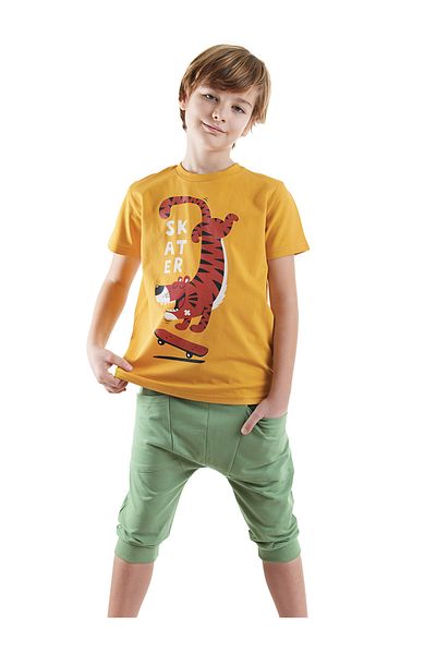 Denokids Skater Boy T-Shirt Capri Shorts Set
