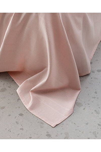 Madame Coco Mathilda Einzelbettbezug-Set aus Ecocell-Baumwolle, einfarbig, Puder