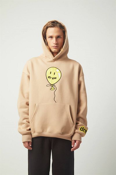 Trendiz Φούτερ Drew Balloon Oversize Hoodie Cream Tr30012