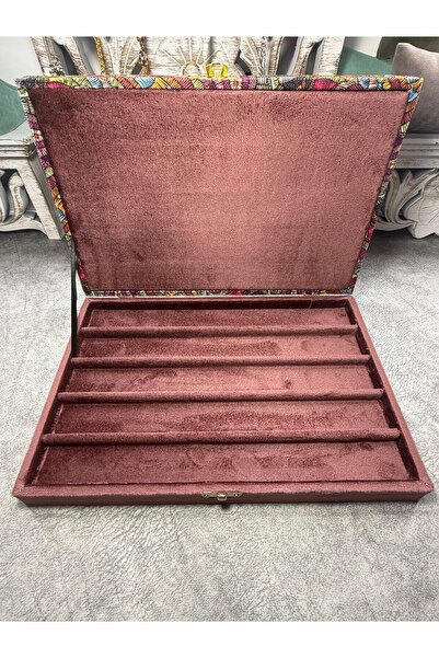 Jewel Ethnic Patterned 5 Pieces Rosary Box