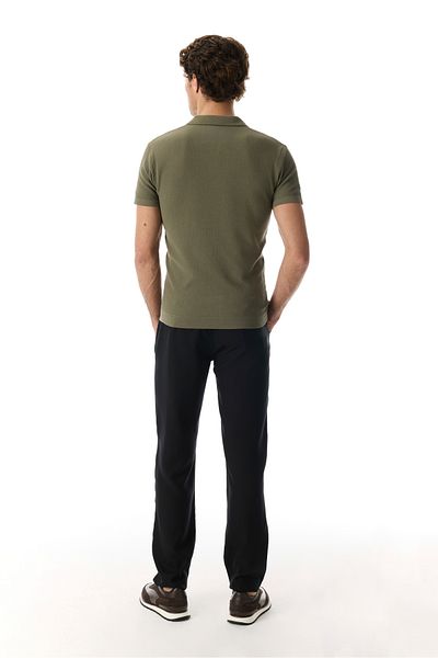 Mudo Polo Collar Short Sleeve Knitwear Sweater