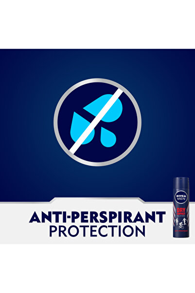 NIVEA مزيل عرق دراي إمباكت للرجال، بخاخ 150 مل، عبوة من قطعتين