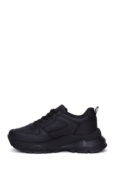 Derimod Black Lace-up Thick Sole Women's Sneakers - 24WFE1451MT