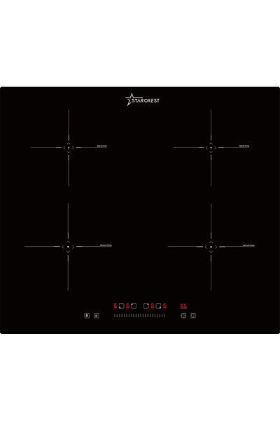 STARCREST Plita incorporabila STARCREST SIH-6060, Inductie, 4 Zone de gatit, Touch Control, Booster, Timer