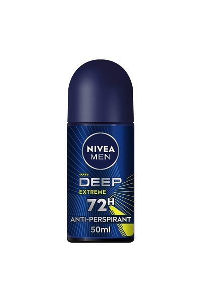 NIVEA MEN DEEP Extreme MaxxTech, Antiperspirant for Men, Roll-on 50ml