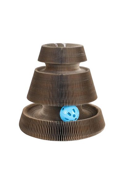 Glipet 19X7X8 cm Cardboard Cat Tımalı Accordion Car