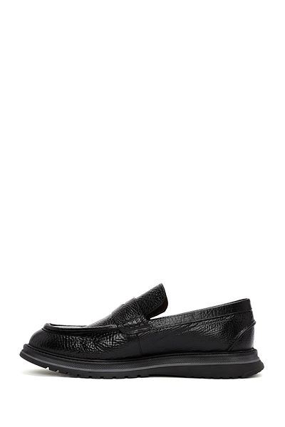 Derimod Black Leather Men's Loafer - 24WFD6713FT