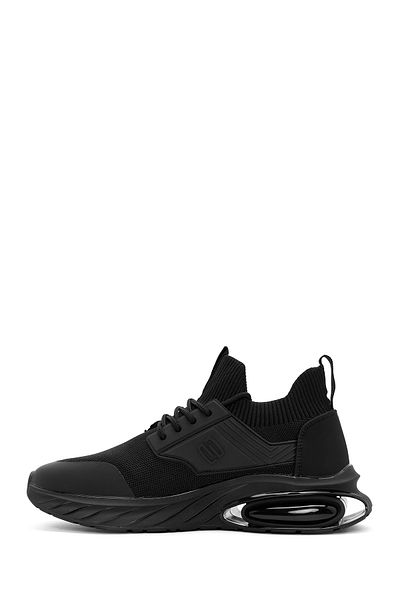 Derimod Men's Black Lace-Up Fabric Sneakers 24Wfd69116F