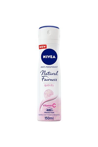 NIVEA NIVEA Natural Fairness, Antiperspirant for Women, Spray 150ml