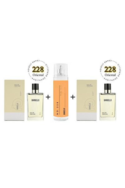 Bargello 228 + 228 Kadın Parfüm edp 50 ml Oriental + No:228 Body Mist Kadın 2...