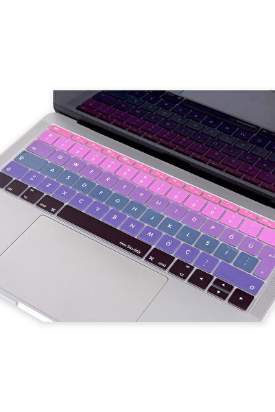 Mcstorey Macbook Kılıf Macbook Pro Klavye Koruyucu Türkçe Q Baskılı A1534 A1708 Ile Uyumlu Ombre