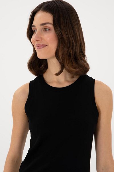 U.S. Polo Assn. Tricou de bază fără mâneci pentru femei TEKSPOR 207535 .1