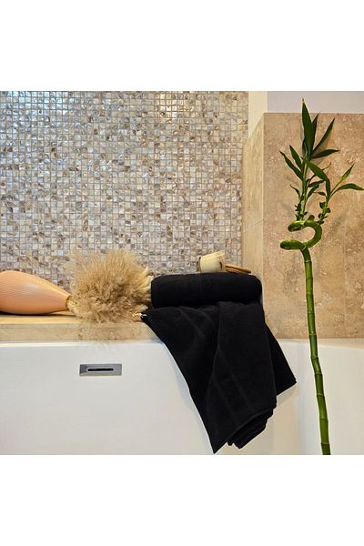 Kotonia Home Intense Bath Towel - 100% Cotton, 500 G/m², 50x90 Cm, Black