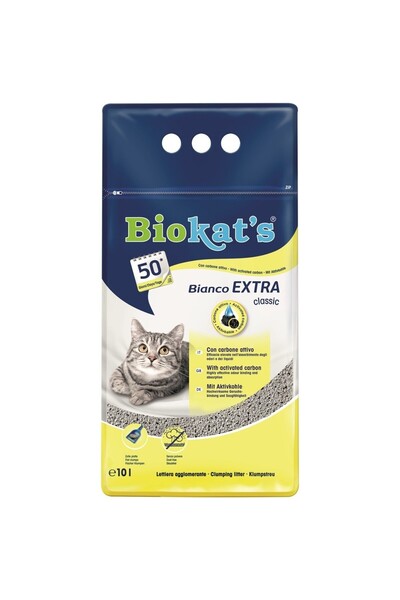 Biokats Bianco Extra Kedi Kumu 10 Lt
