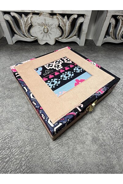 Jewel Ethnic Patterned Rosary Box